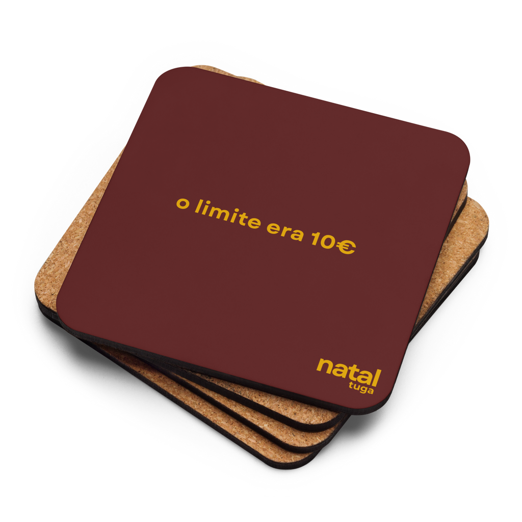 O limite era 10€ | Base de Copo Cortiça