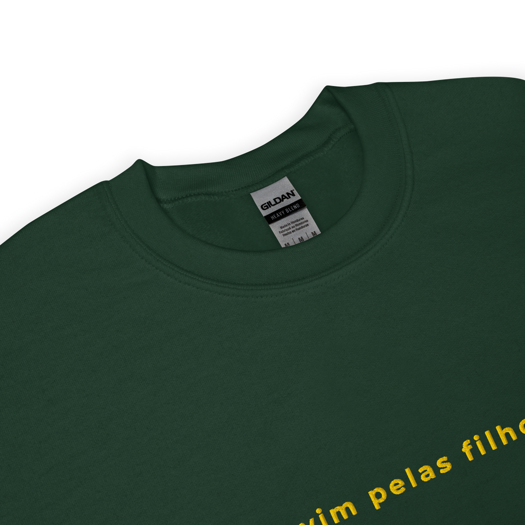 Só vim pelas filhoses | Sweatshirt Bordada Premium