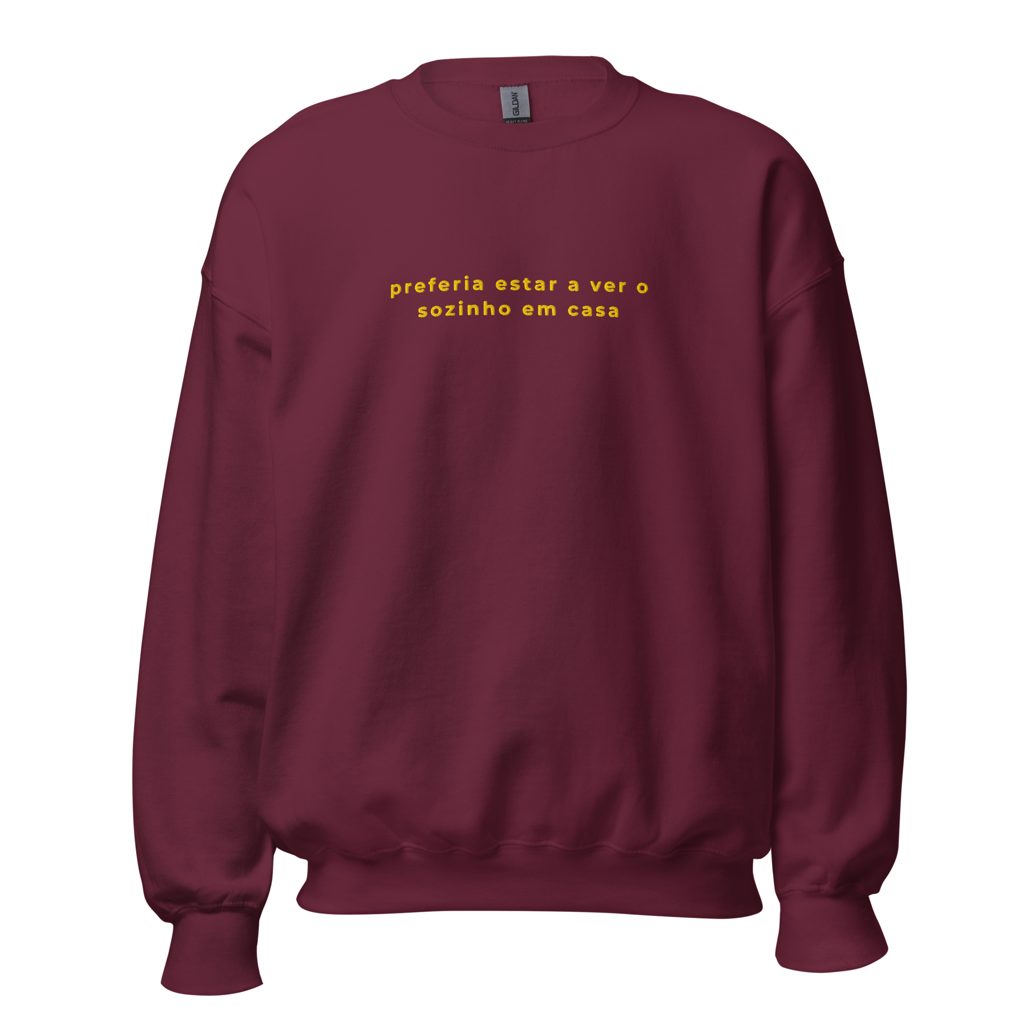 Sozinho em Casa | Sweatshirt Bordada Premium