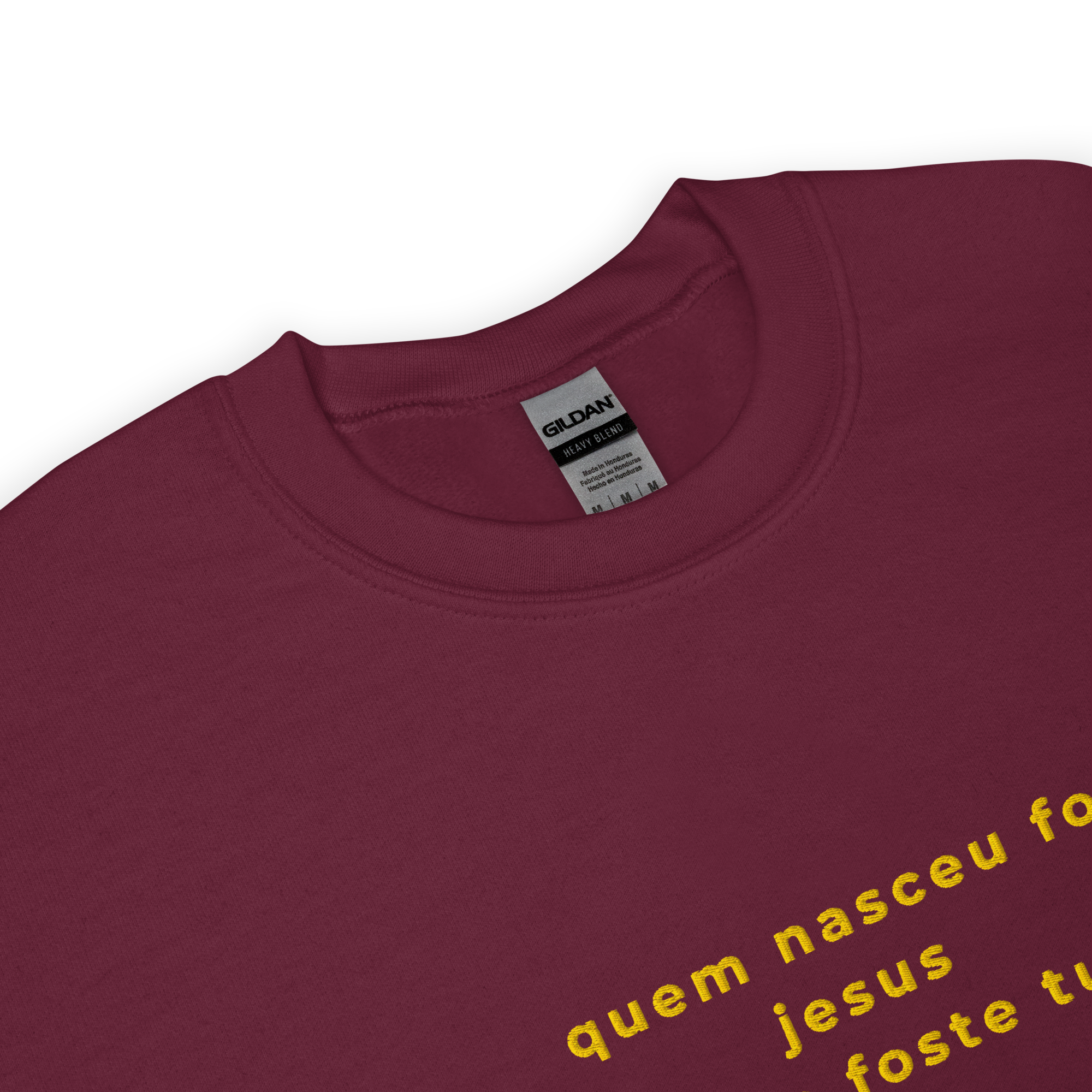 Quem nasceu foi Jesus | Sweatshirt Bordada Premium