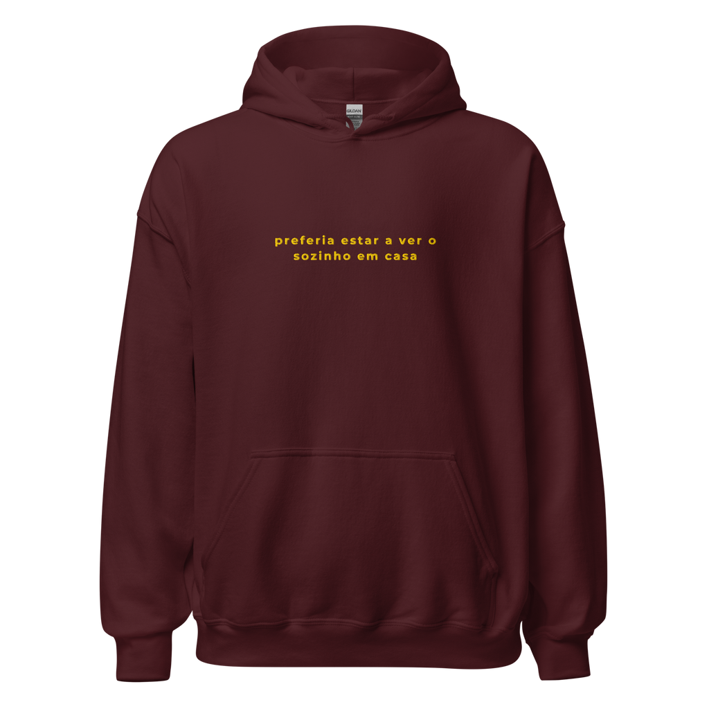 Sozinho em Casa | Hoodie Bordado Premium
