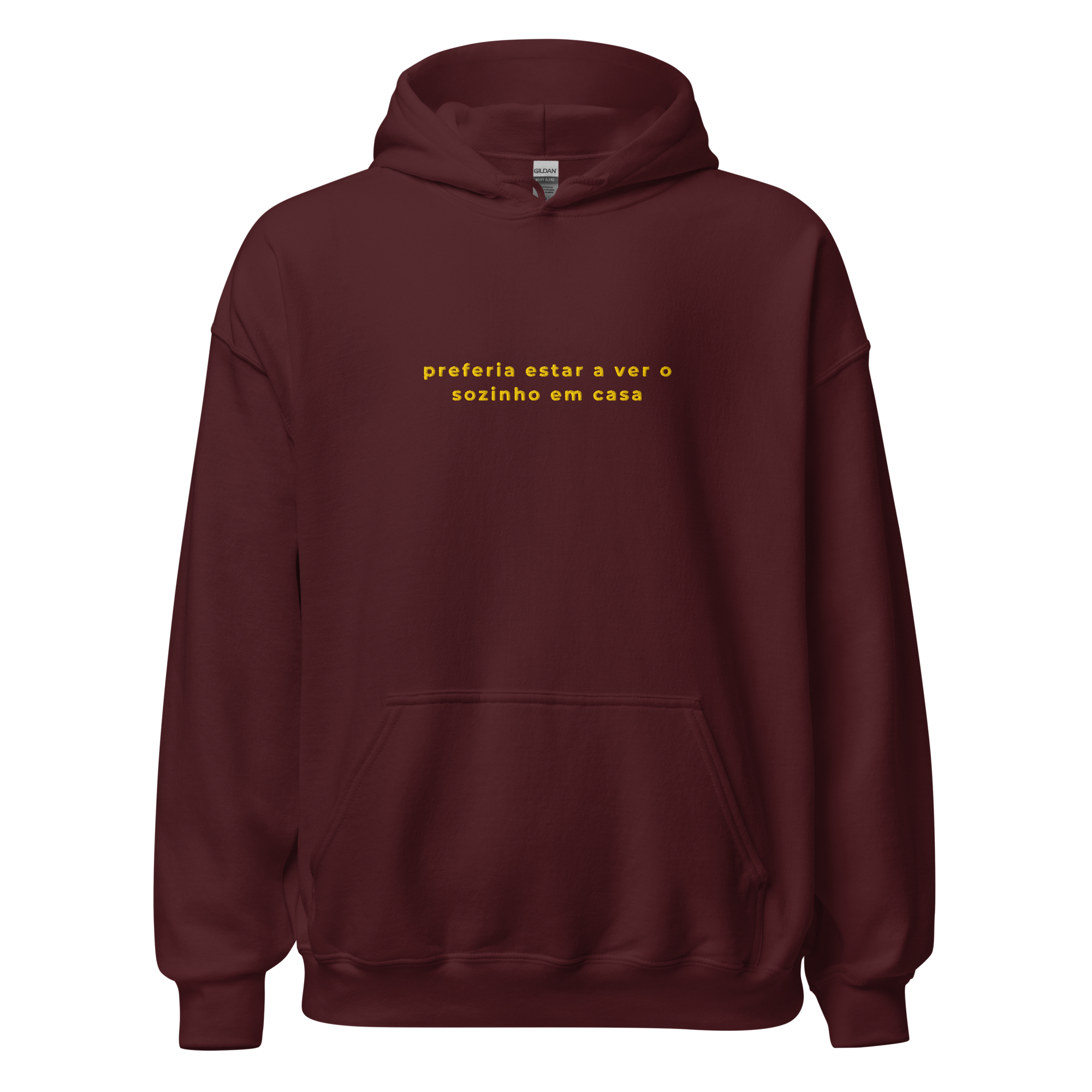 Sozinho em Casa | Hoodie Bordado Premium