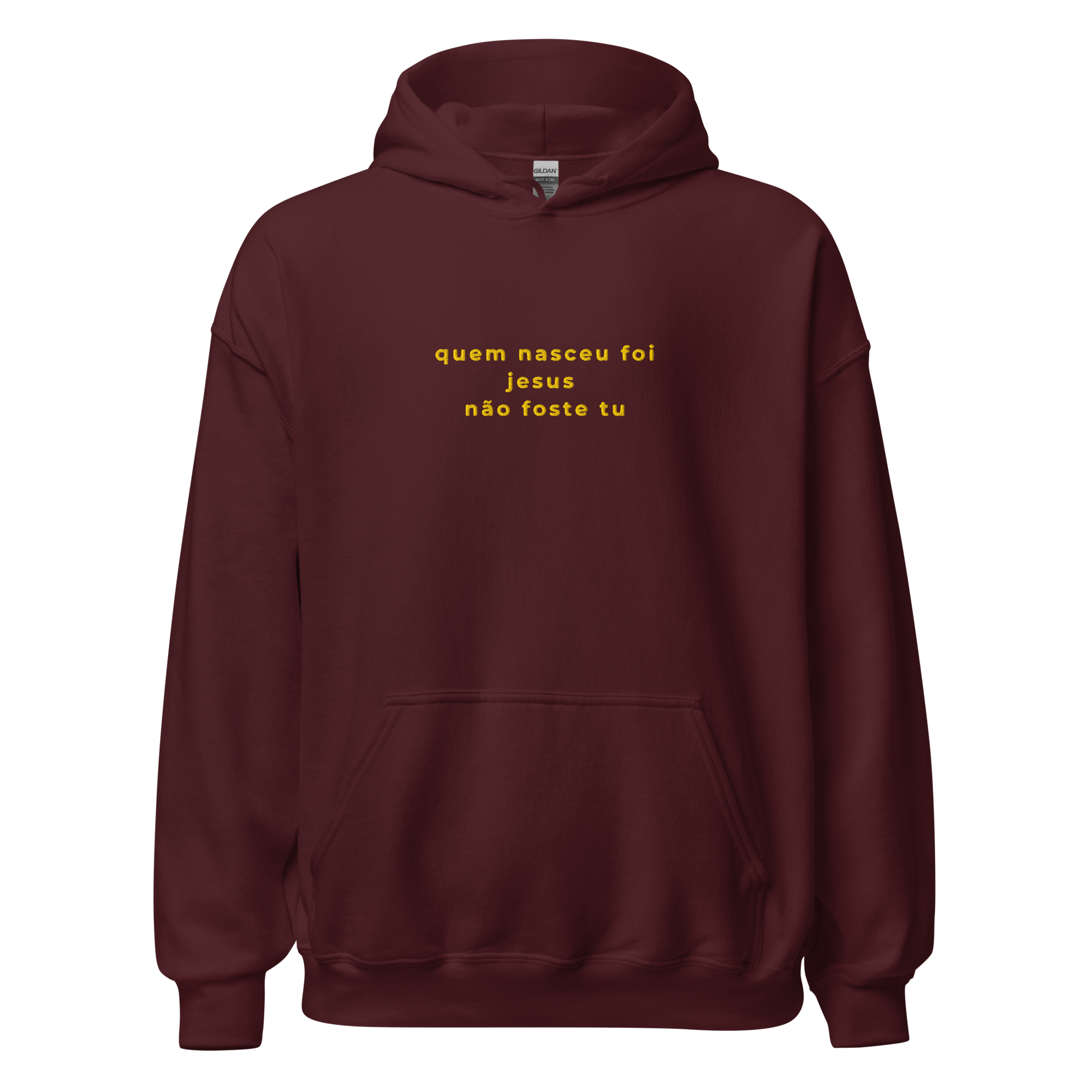 Quem nasceu foi Jesus | Hoodie Bordado Premium