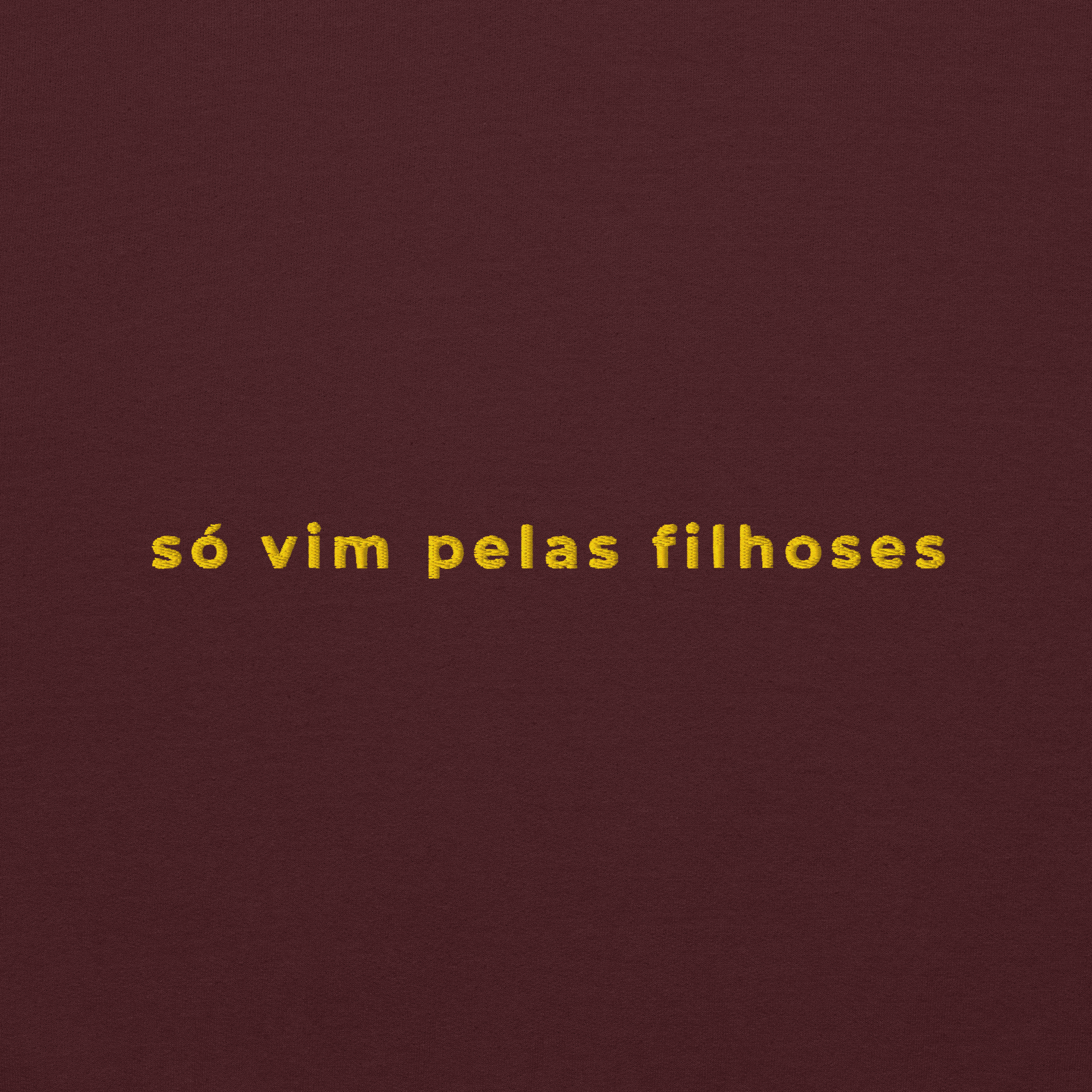 Só vim pelas filhoses | Hoodie Bordado Premium
