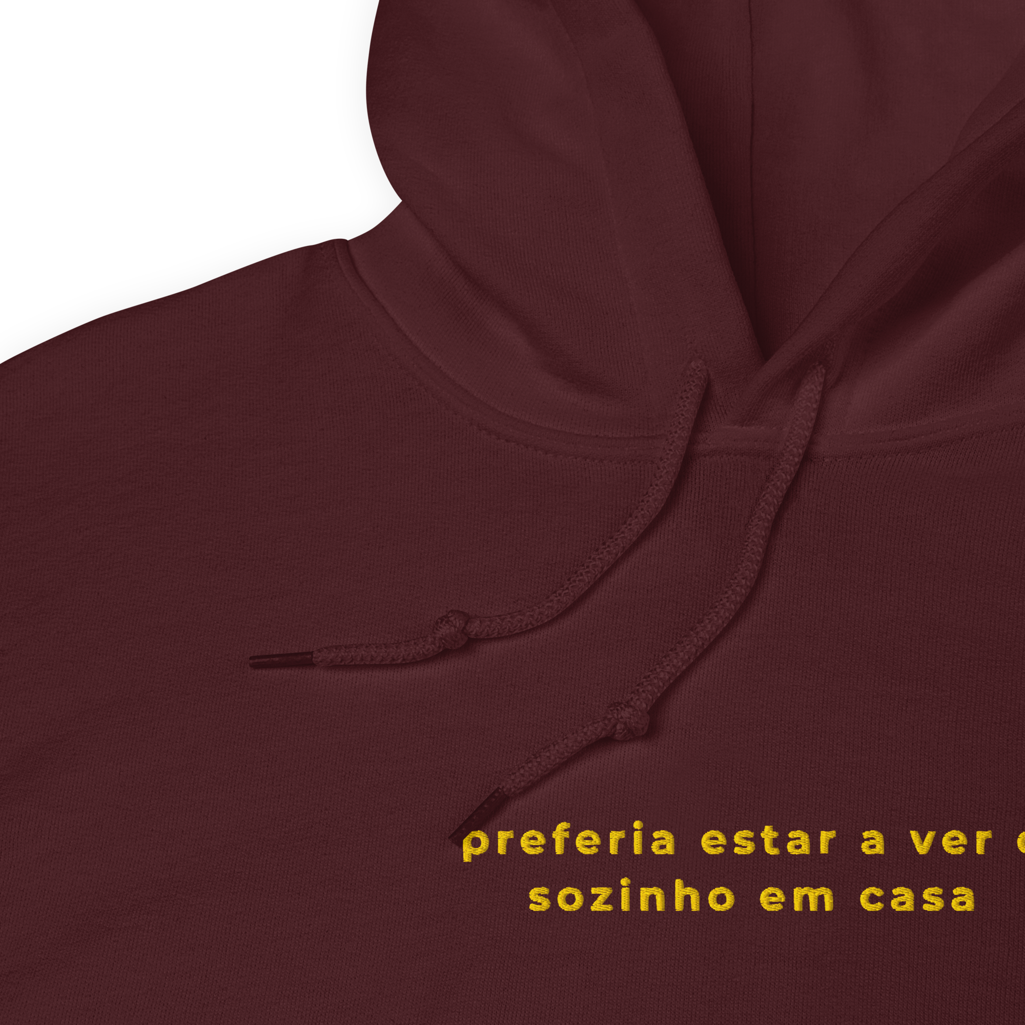 Sozinho em Casa | Hoodie Bordado Premium