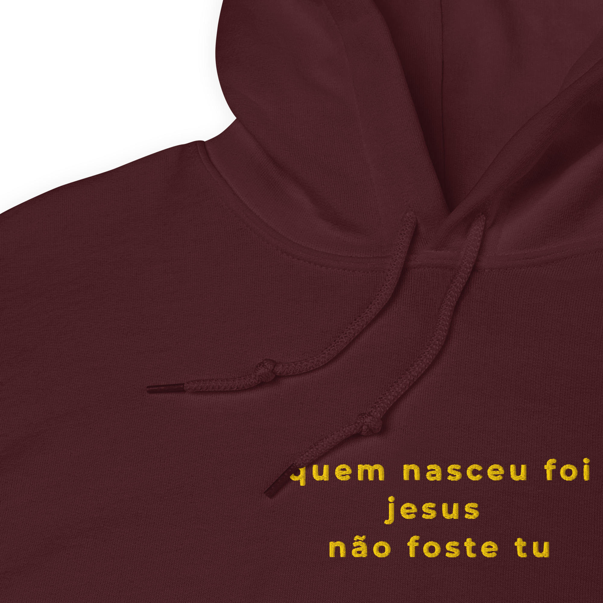 Quem nasceu foi Jesus | Hoodie Bordado Premium