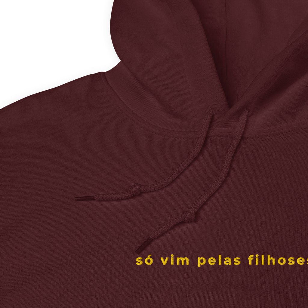 Só vim pelas filhoses | Hoodie Bordado Premium
